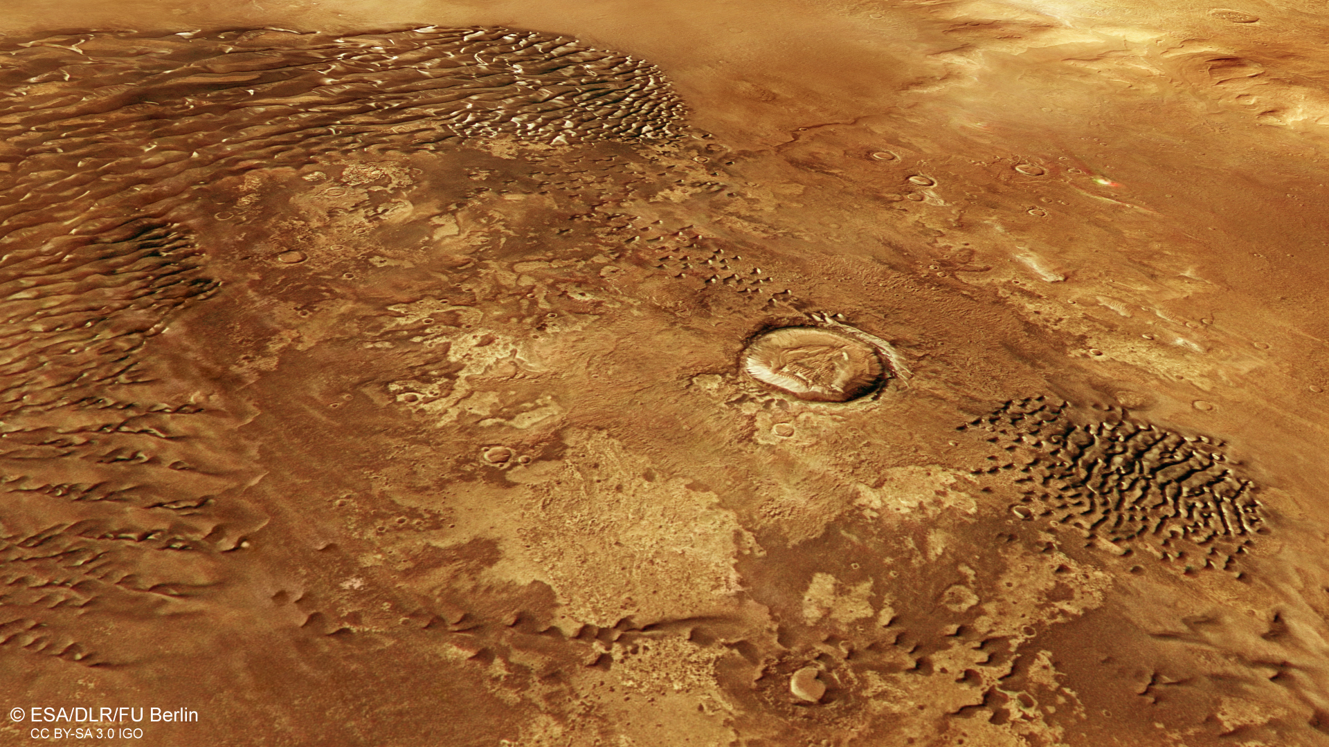 Figure 3 — Floor of Kaiser Crater from above.