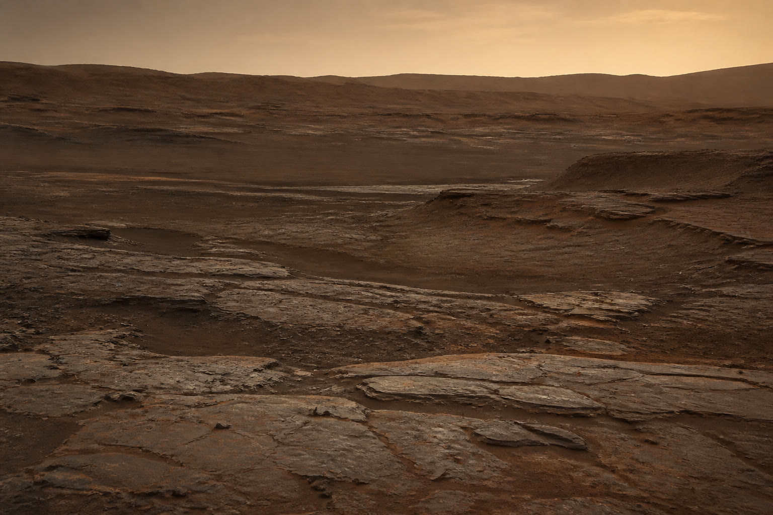 Yellowknife Bay mudstone in Gale crater, the Sheepbed outcrop where Curiosity drilled Cumberland.